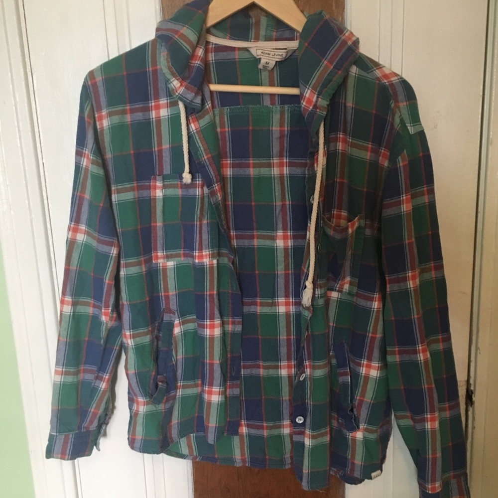 Hooded Flannel Shirt | Medium